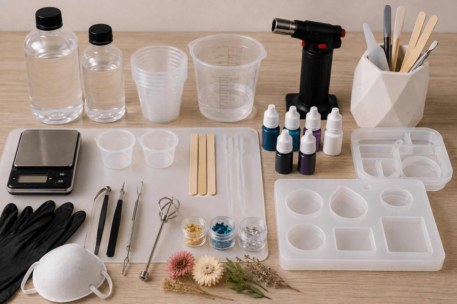 Materiales para Resina Epóxica Qué Necesitas para Empezar